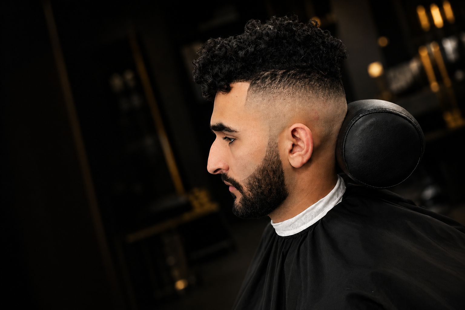 Master barber executing a precision fade at Elegance Barber Studio in Bentonville